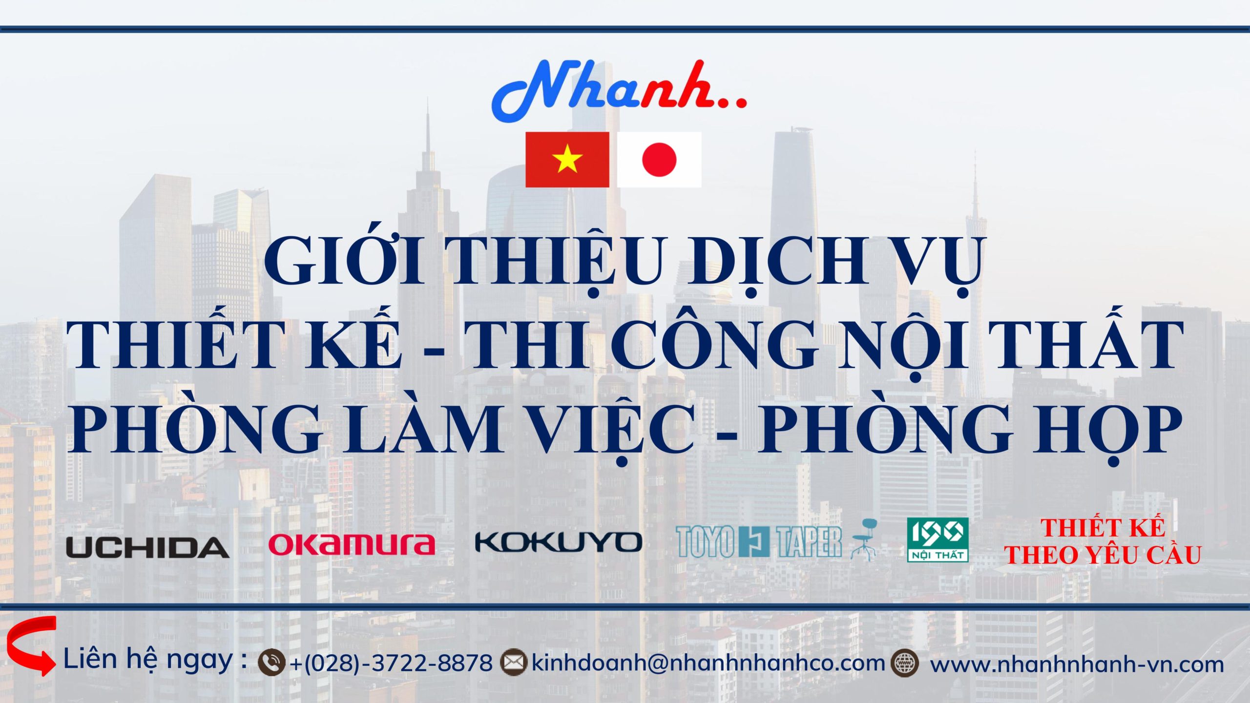 Giới thiệu Dịch vụ Thiết Kế và Thi Công Nội Thất Văn Phòng Làm Việc và Phòng Họp